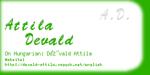 attila devald business card